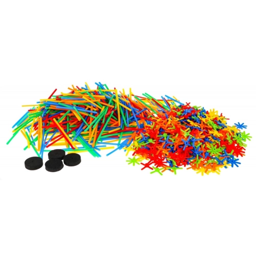 klocki słomki patyczki